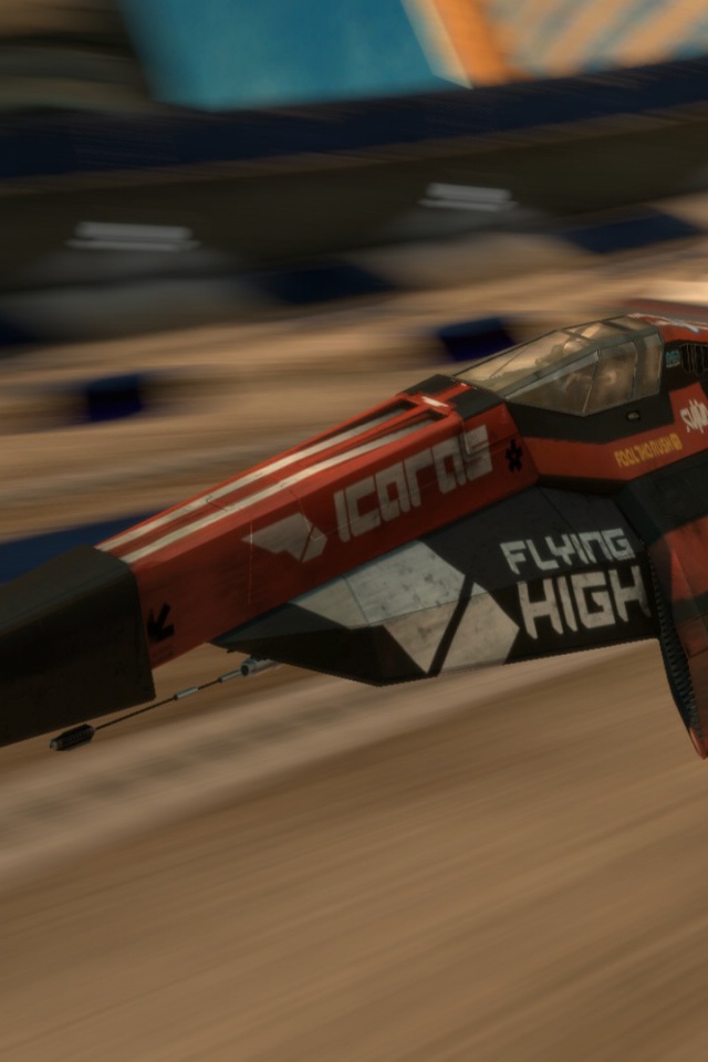 Гоночный аппарат в игре Wipeout 2048