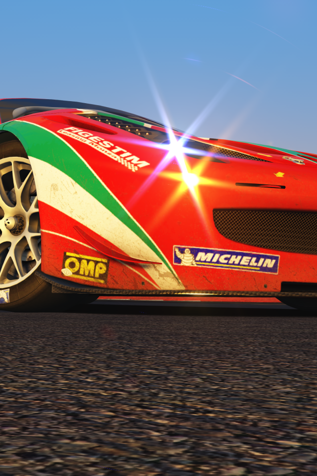 Красный Assetto Corsa в игре