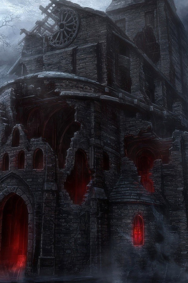 Разрушенная церковь в игре Diablo 3
