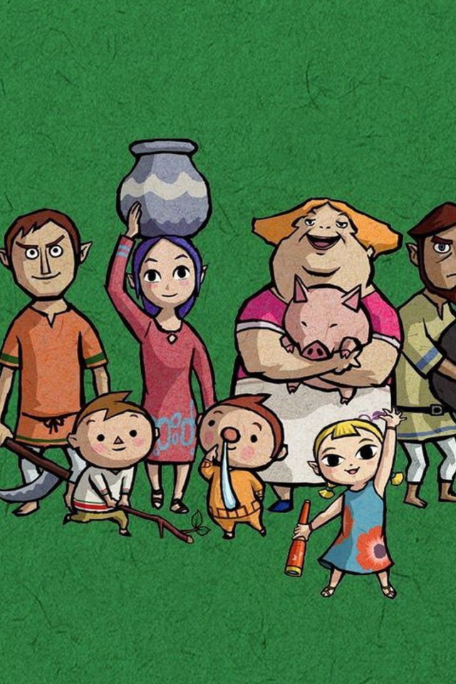 Сельские персонажи игры The Legend of Zelda