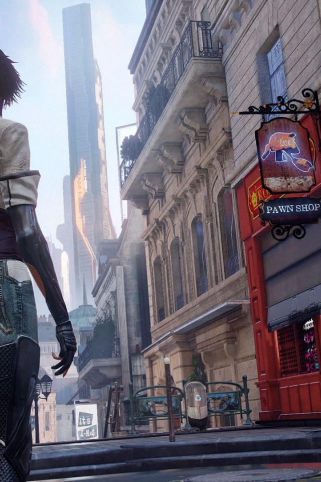 Девушка идет по Парижу, игра Remember Me