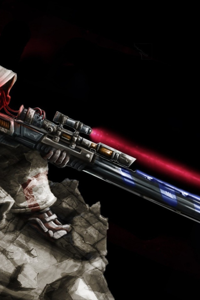 Снайпер стреляет из космоса