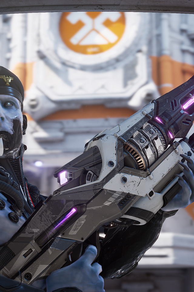 Солдат с оружием в игре Unreal Engine 4