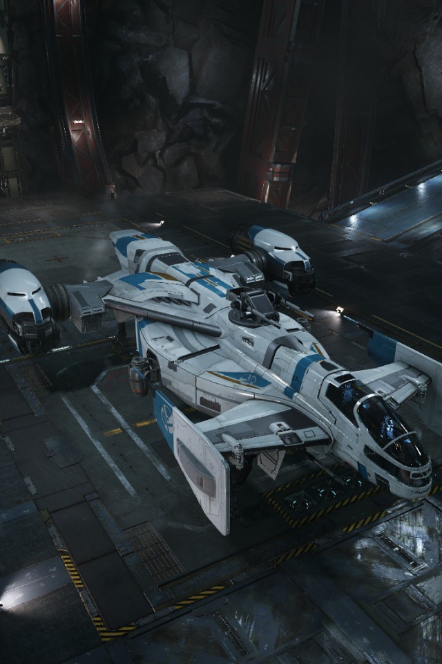 Космолет в ангаре, игра Гражданин галактики