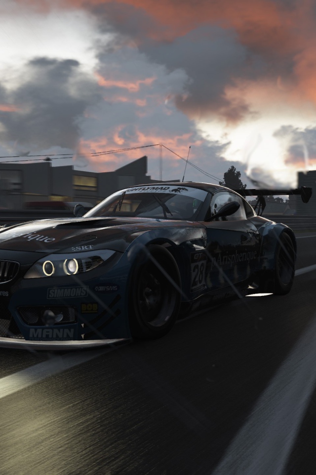 Спортивный BMW в компьютерной игре