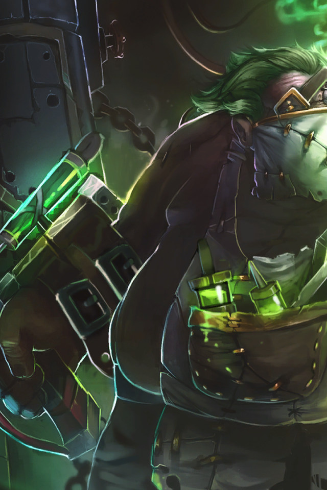 Кислотный персонаж игры Dota 2