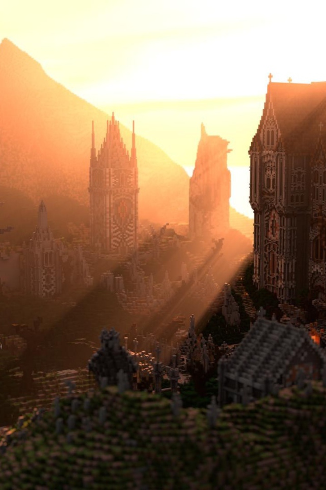 Старинный замок, игра Minecraft