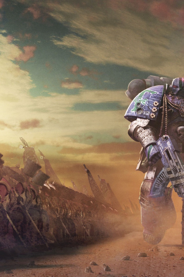 Войско готово к сражению в игре Warhammer 40000