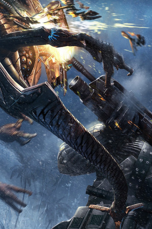 Сражение с монстром в игре Crysis 3