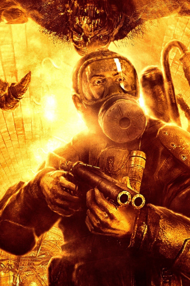 Сражение с монстрами в игре Metro 2033