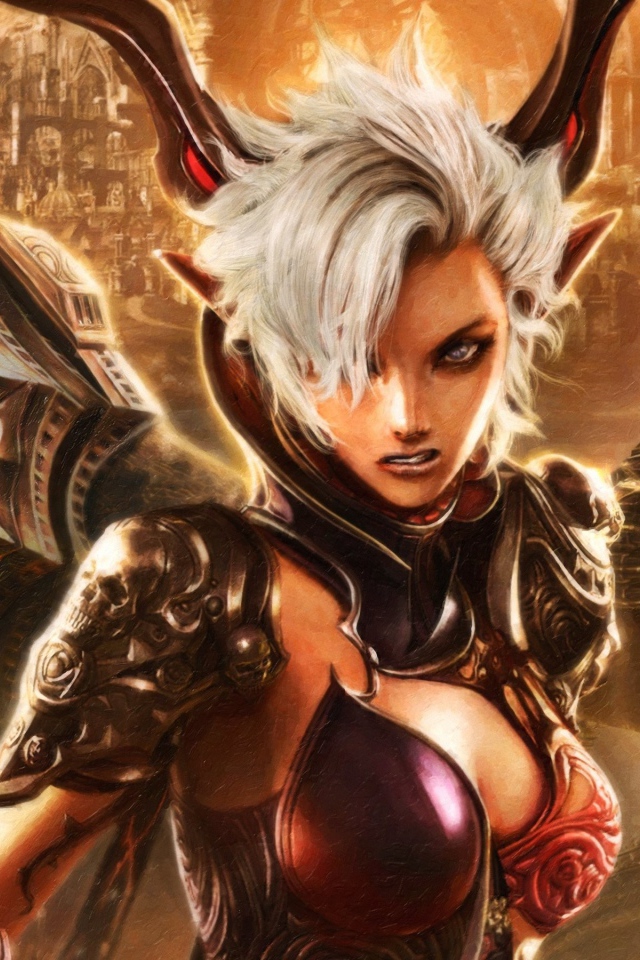 Белокурая героиня игры Tera