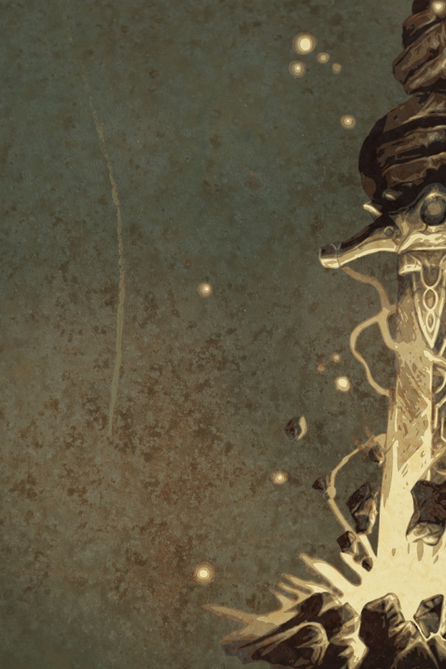 Персонаж игры Fable с мечом