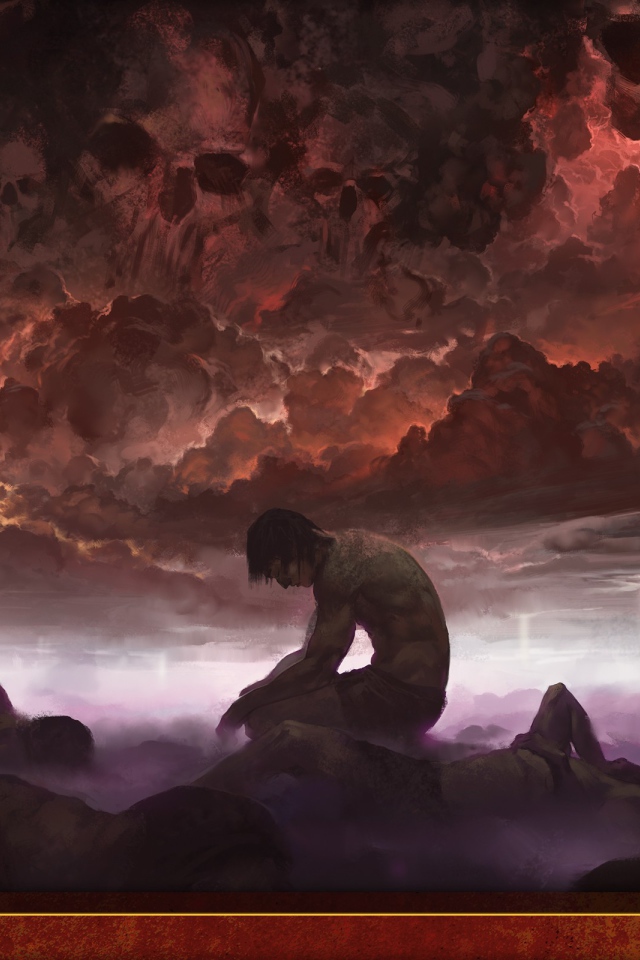 Персонаж игры Magic the Gathering под злыми силами