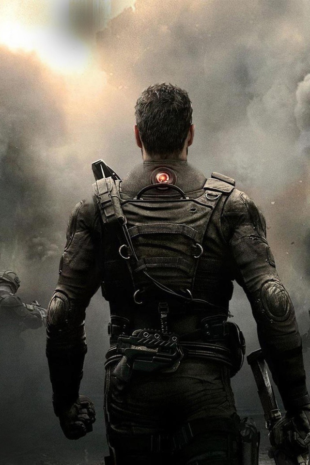 Персонаж игры Rainbow 6 Patriots смотрит на дым