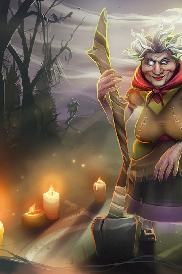 Престарелая ведьма в игре Dota 2