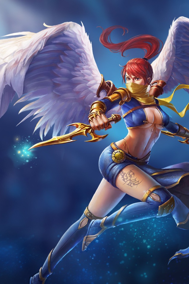 Девушка ангел из игры Taichi Panda