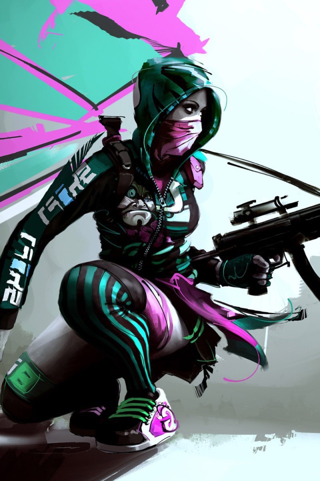 Девушка из онлайн игры All Points Bulletin