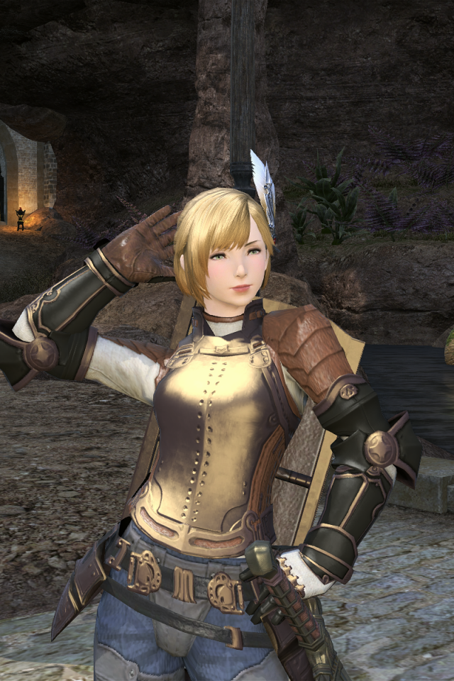 Девушка из онлайн игры Final Fantasy XIV