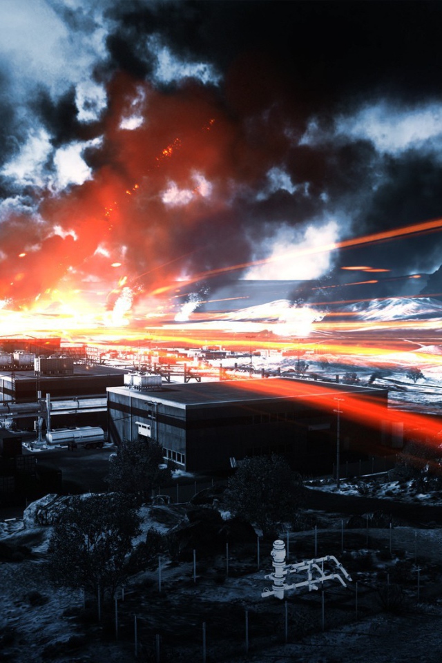 Индустриальный пейзаж в игре