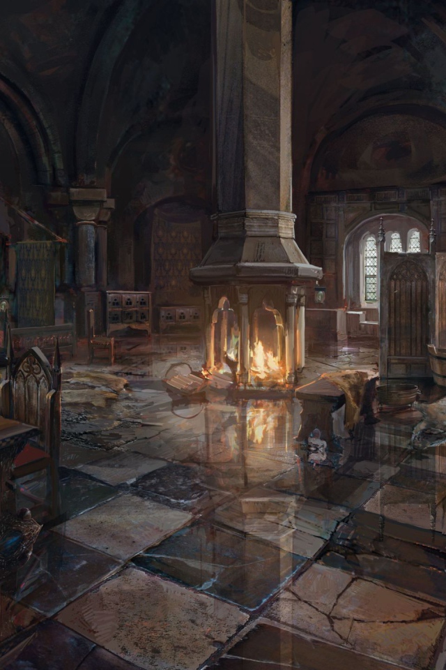 Интерьер здания в игре The Witcher 3 Wild Hunt