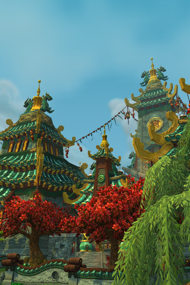 Великолепный замок в игре World of Warcraft Mists of Pandaria