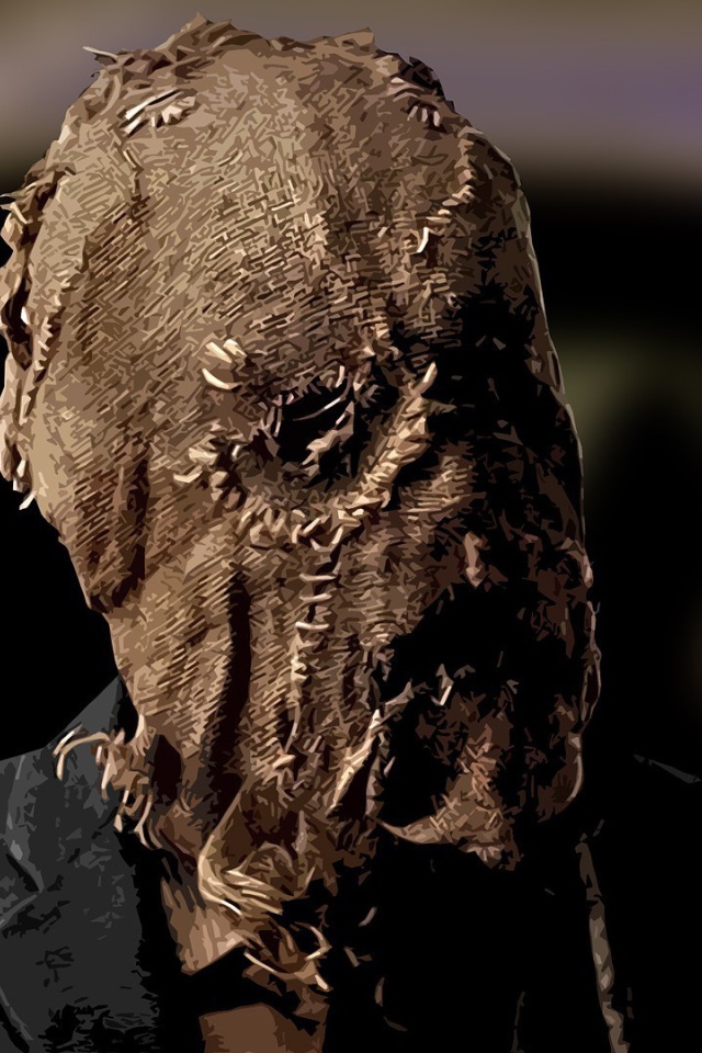 Маска на голове Scarecrow