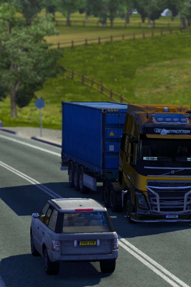 Тягач на шоссе, игра Euro Truck Simulator 2