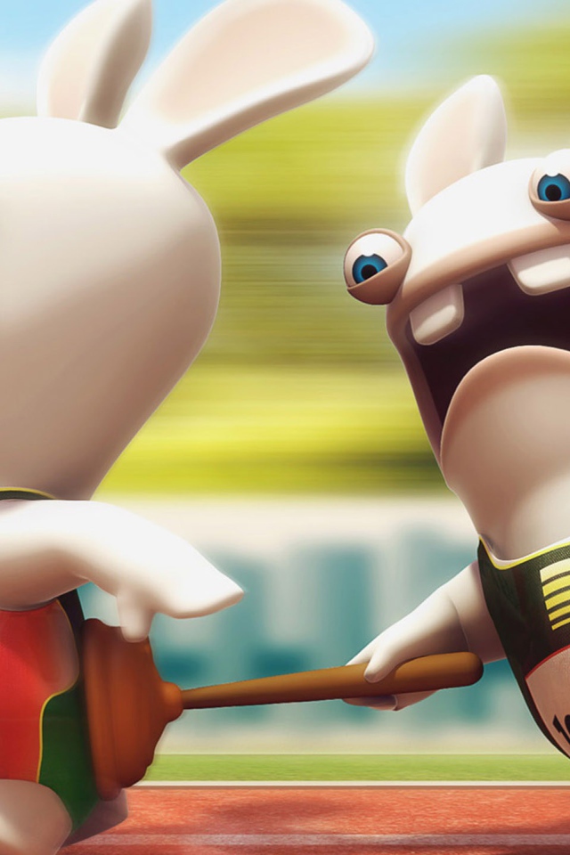 Беговая дорожка, игра Rayman Raving Rabbids