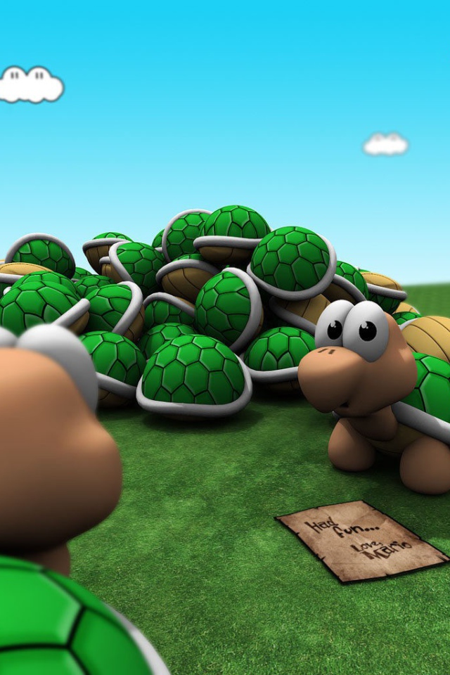 Черепашки из игры Super Mario Bros