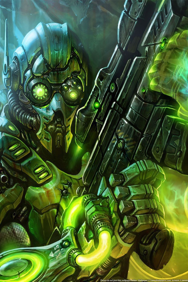 Воин андроид в игре Starcraft II