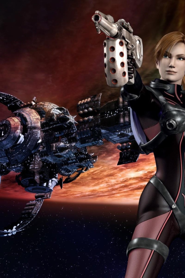 Воин из игры Dino Crysis