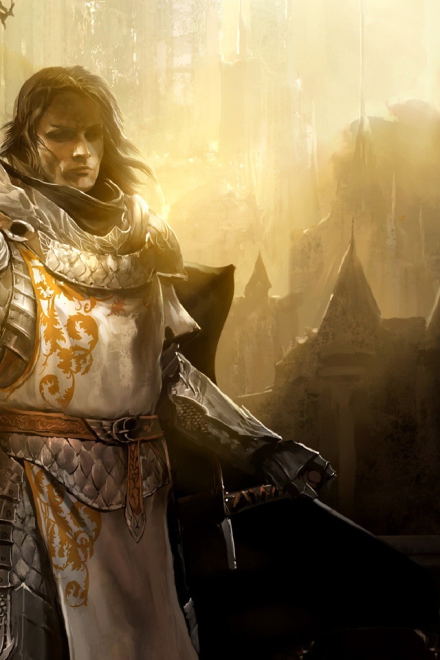 Воин из игры Guild Wars 2