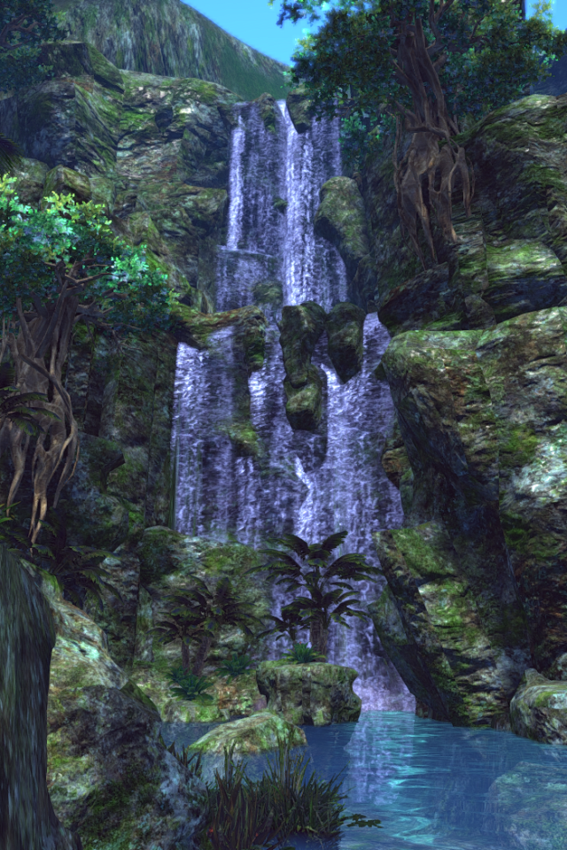 Водопад в игре Tera