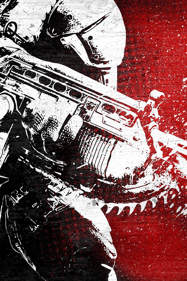 Белый робот, игра Gears of War