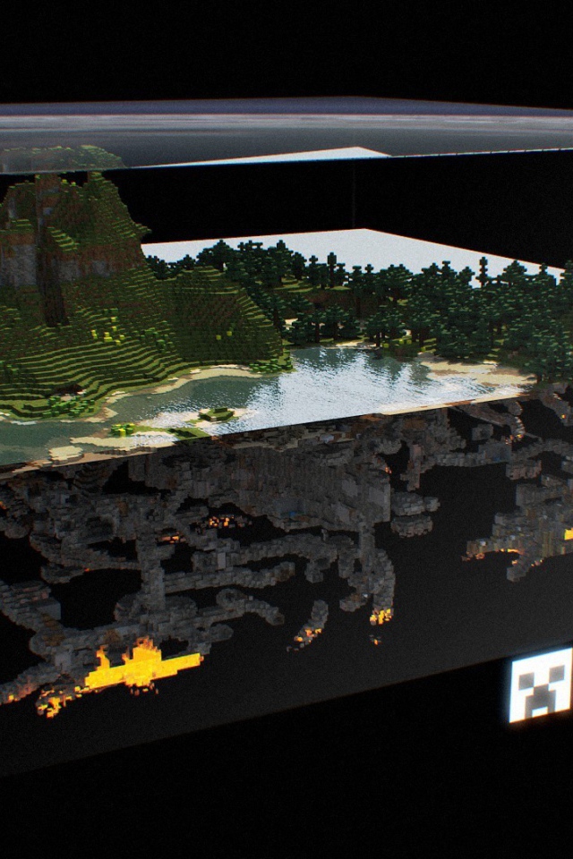 Карта мира в игре Minecraft