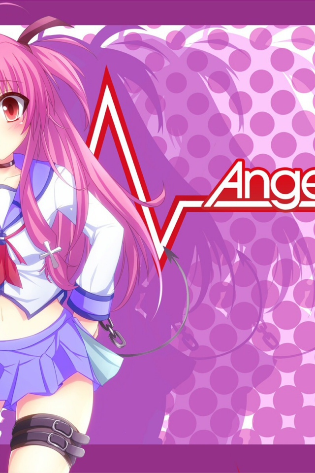 Девушка аниме с розовыми волосами, Ангельские ритмы