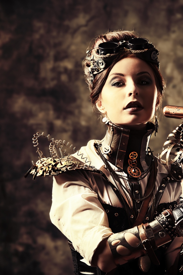 Девушка с оружием, стимпанк