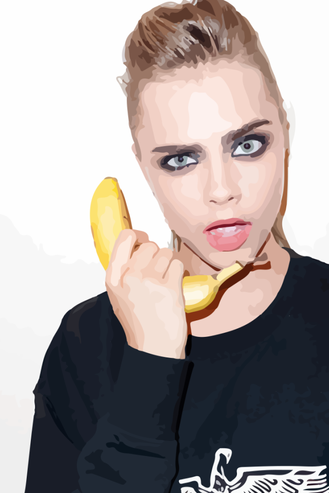 Девушка с бананом, Кара Делевинь