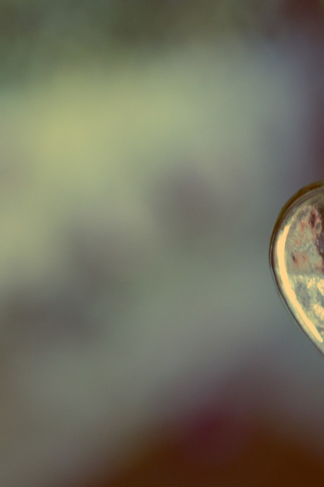 Кулон из железа в форме сердца