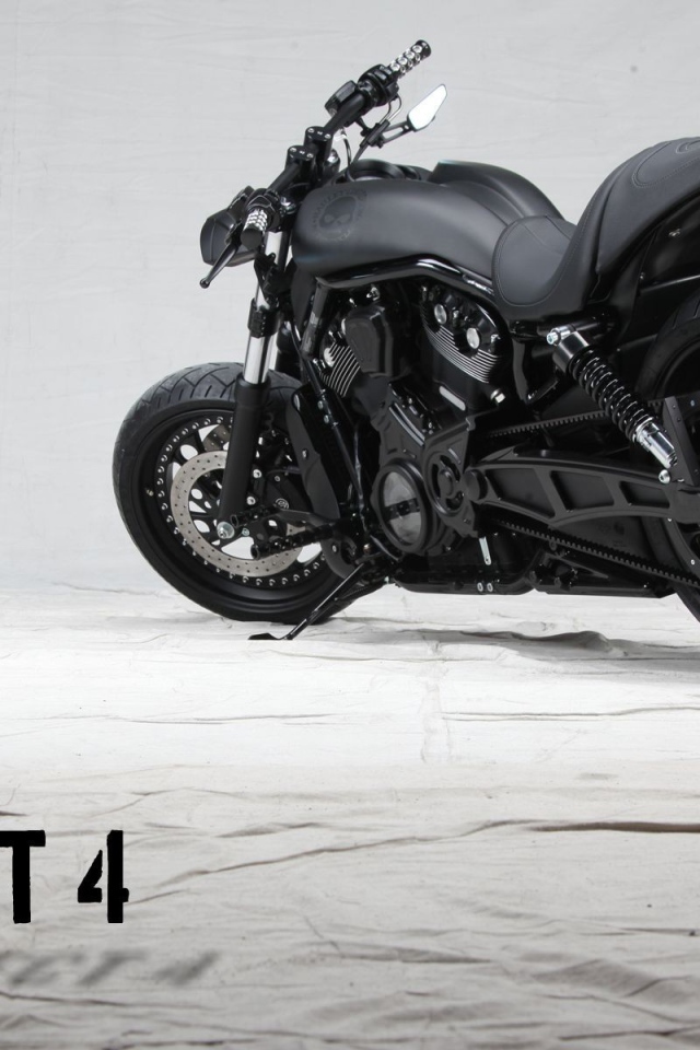 Черный мотоцикл Project 4