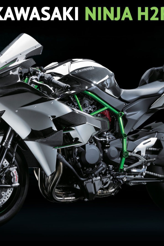 Спортивный мотоцикл Кавасаки Ниндзя, черный