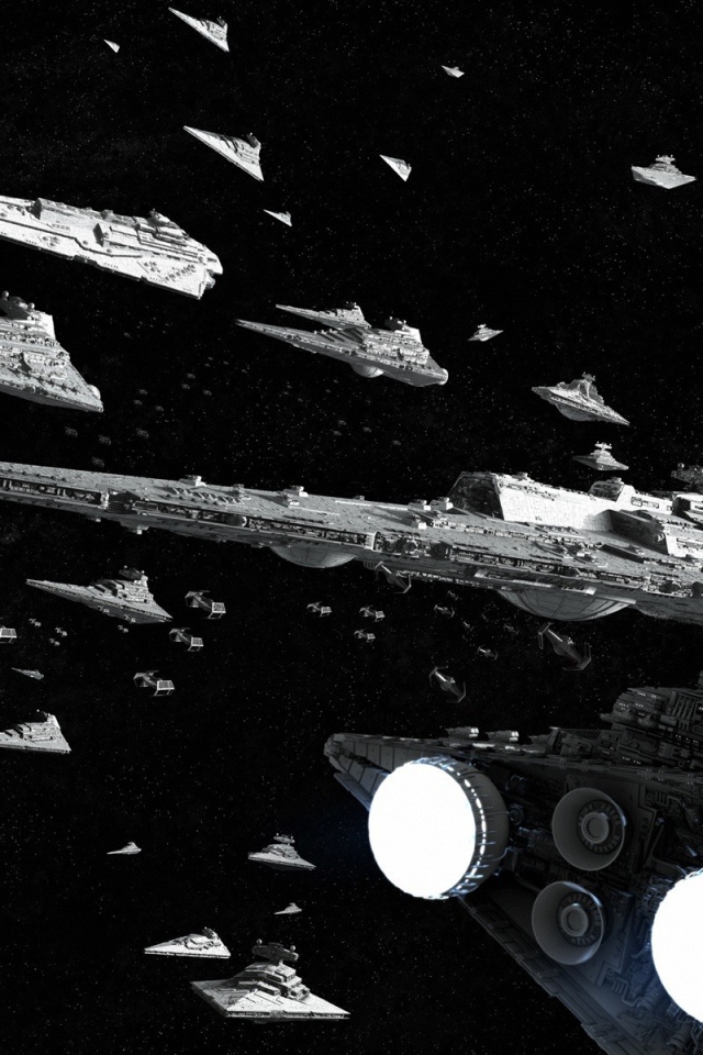 Армада космических кораблей готова к атаке, фильм Звездные войны