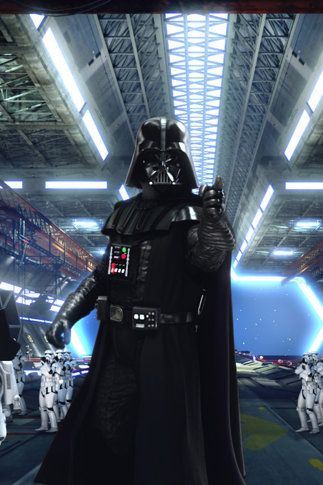 Дарт Вейдер ведет свою армию штурмовиков в бой