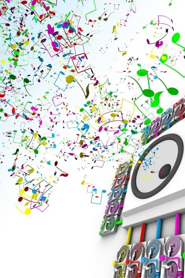 Звуки музыки из динамиков