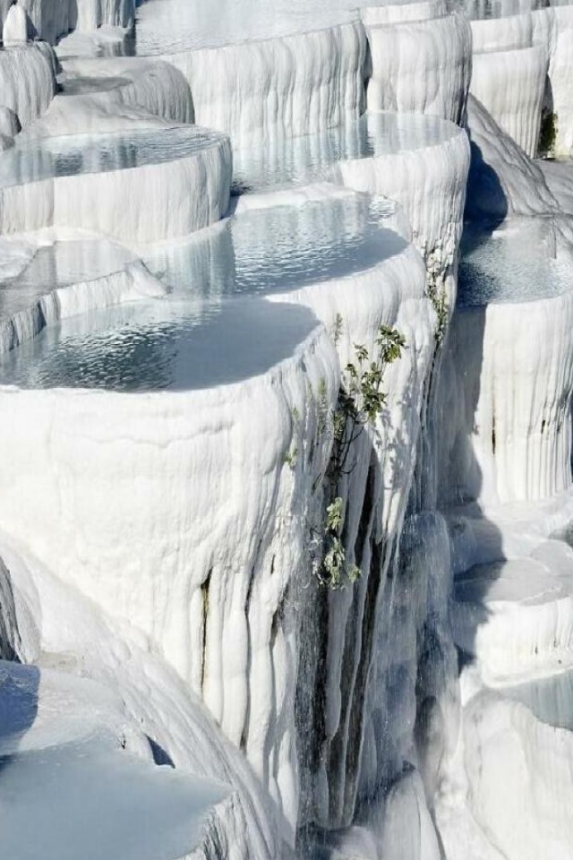 Природный пейзаж в Памуккале