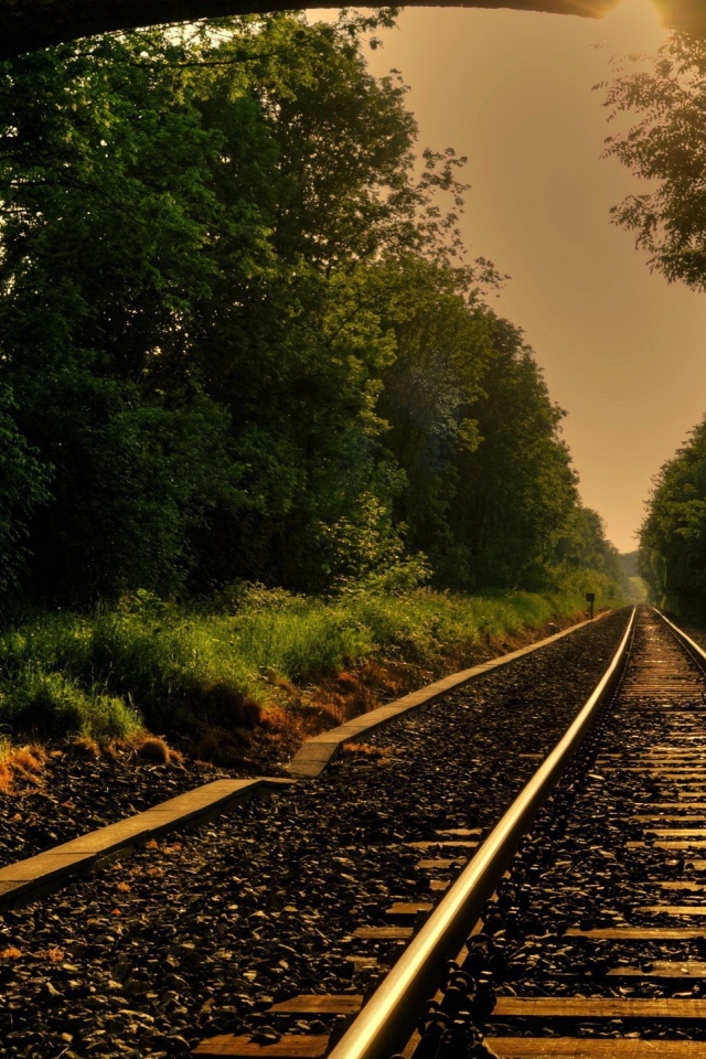 Железная дорога выходит из тоннеля