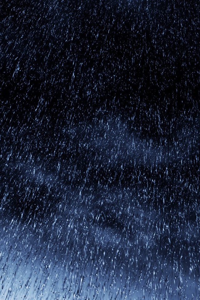Густой ночной дождь