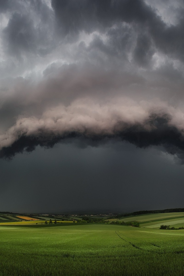 The black cloud of super storm