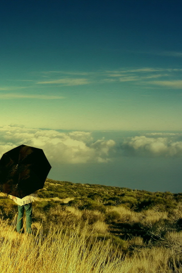 Человек выше облаков