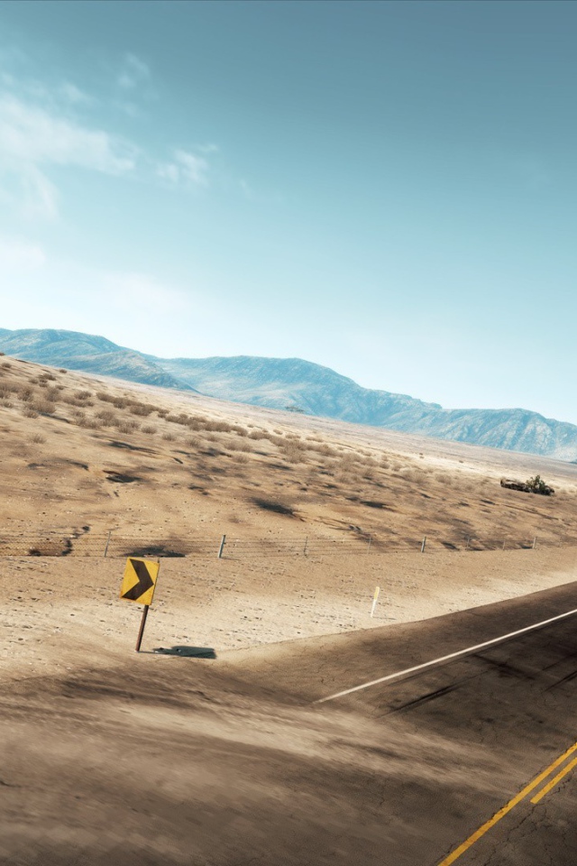 Прямое шоссе через пустыню